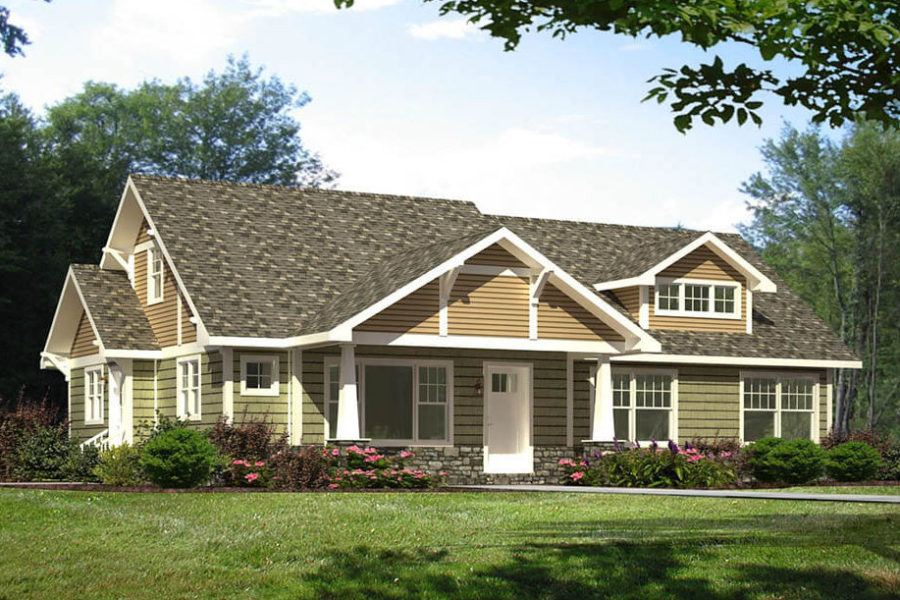 The Saranac Craftsman Style Modular House